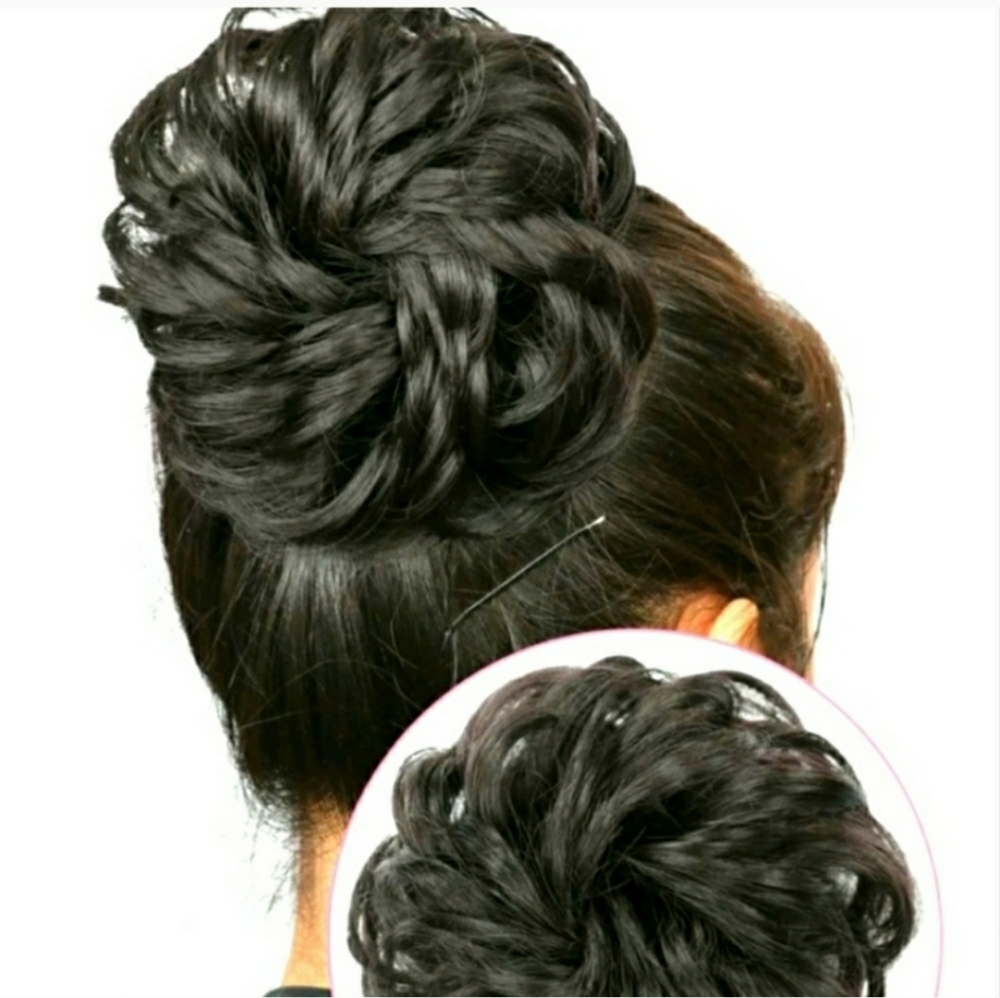Fake hair bun
